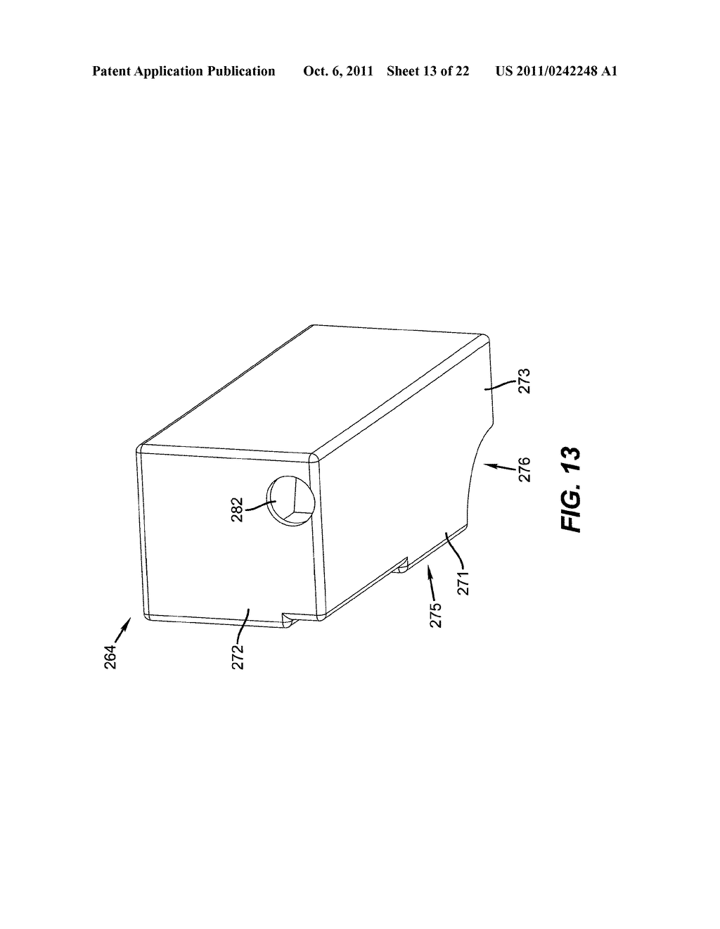 HOLDING RECEPTACLE FOR INKJET INK TANK - diagram, schematic, and image 14