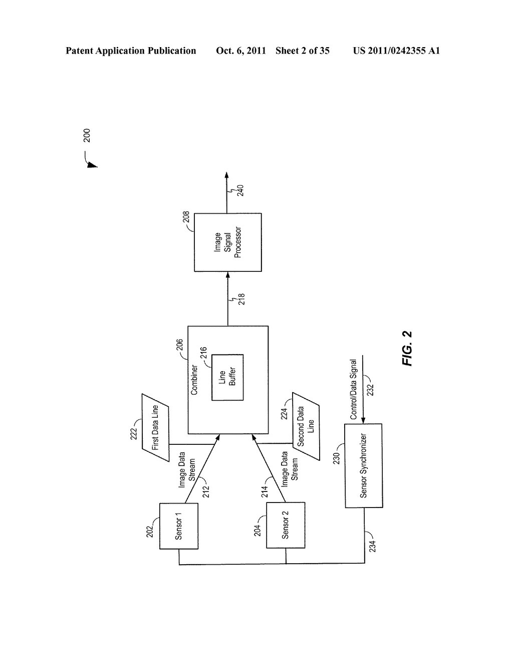 COMBINING DATA FROM MULTIPLE IMAGE SENSORS - diagram, schematic, and image 03