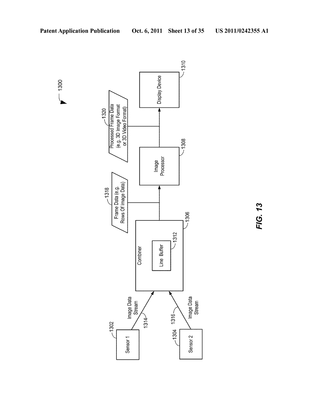 COMBINING DATA FROM MULTIPLE IMAGE SENSORS - diagram, schematic, and image 14