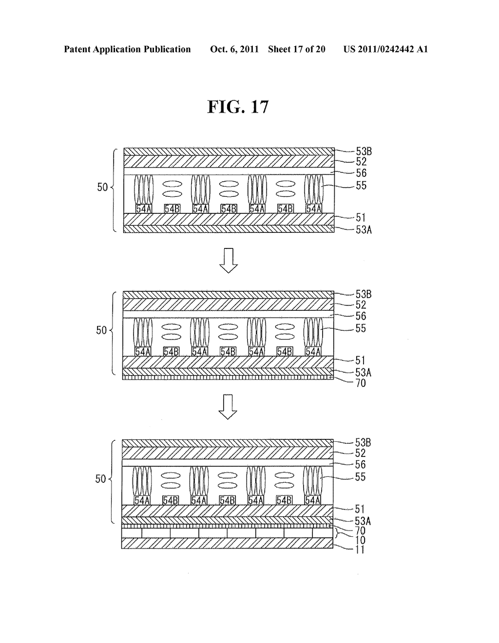 STEREOSCOPIC IMAGE DISPLAY DEVICE, MOTHER SUBSTRATE FOR STEREOSCOPIC IMAGE     DISPLAY DEVICE AND FABRICATING METHOD THE MOTHER SUBSTRATE - diagram, schematic, and image 18