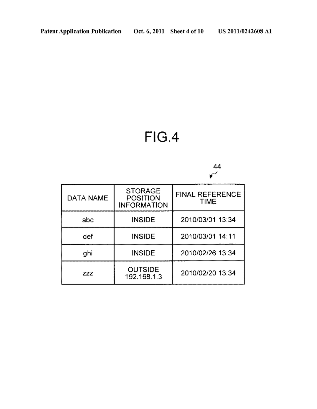 IMAGE FORMING APPARATUS AND STORAGE CONTROL METHOD - diagram, schematic, and image 05
