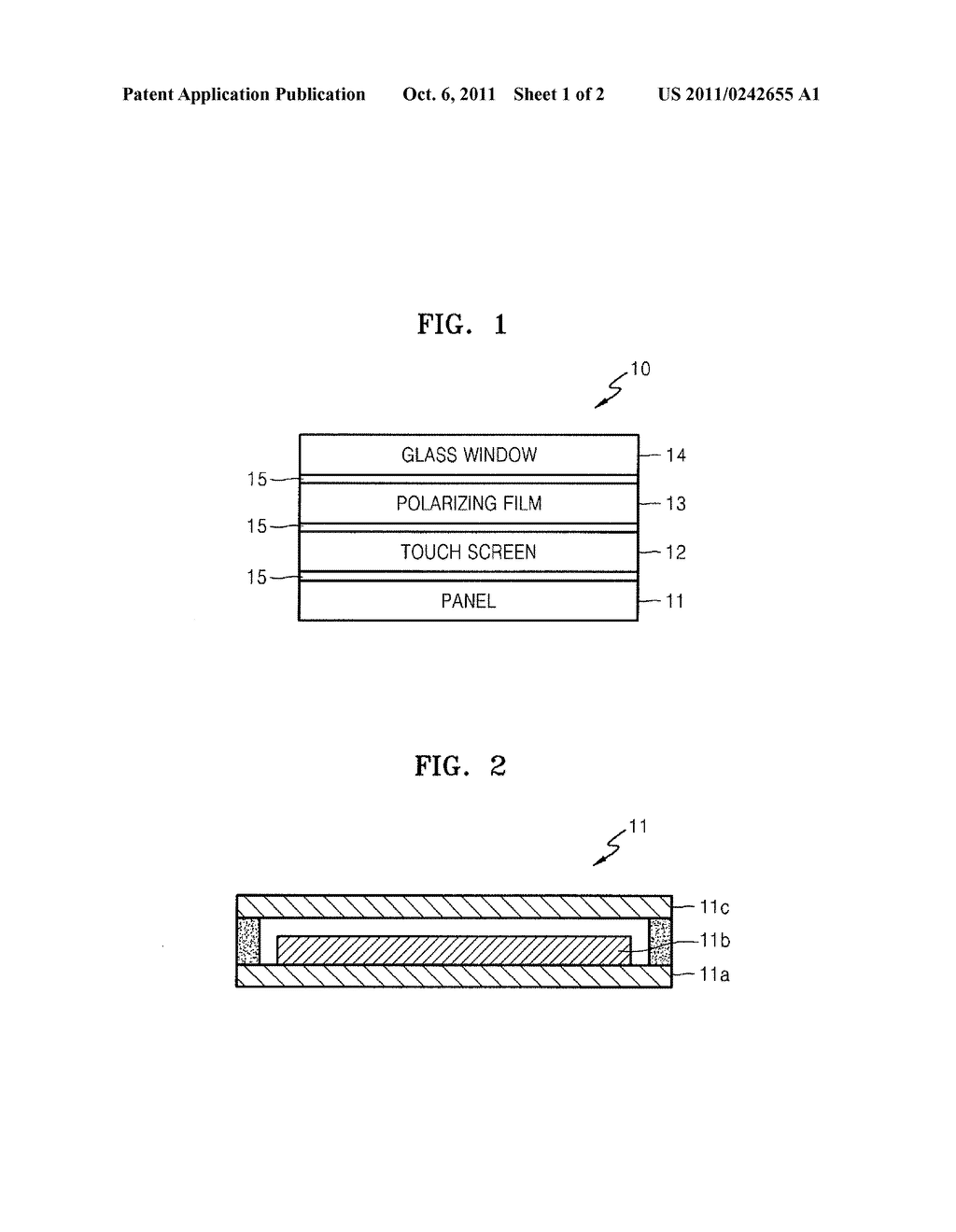 FLAT PANEL DISPLAY INCLUDING A GLASS WINDOW - diagram, schematic, and image 02