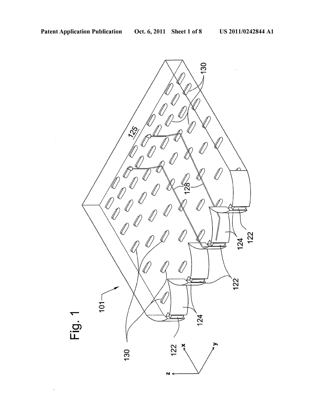 LIGHT GUIDES AND BACKLIGHT SYSTEMS INCORPORATING LIGHT REDIRECTORS AT     VARYING DENSITIES - diagram, schematic, and image 02