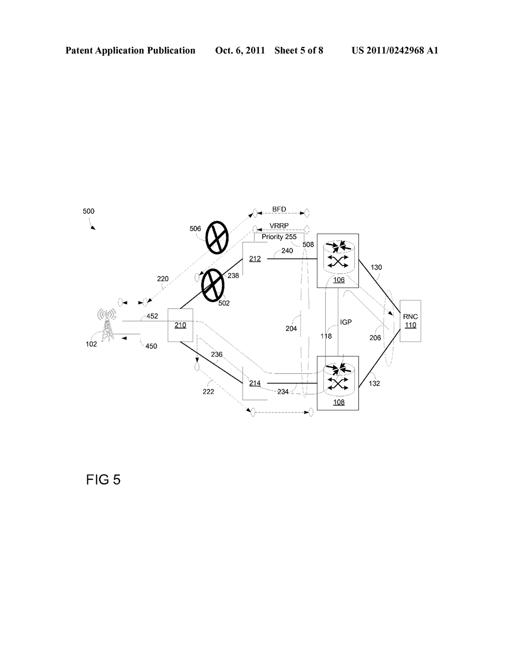 Method and Apparatus for Improving Network Communication Using BFD and     VRRP Tracking System - diagram, schematic, and image 06