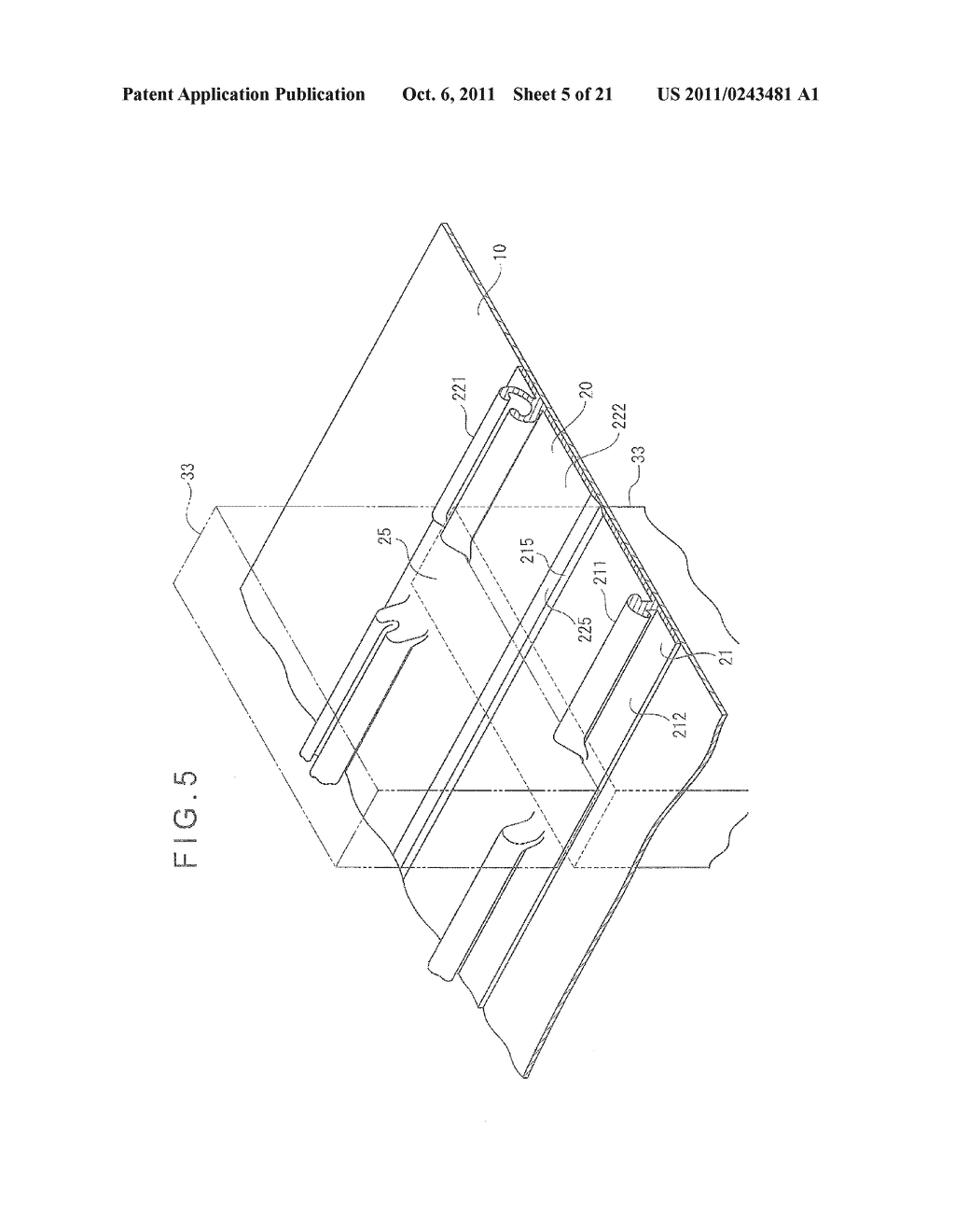 PACKAGING BAG WITH ZIPPER TAPE, DEVICE AND METHOD FOR MANUFACTURING     PACKAGING BAG, AND BAND-LIKE MEMBER FOR BENDING - diagram, schematic, and image 06