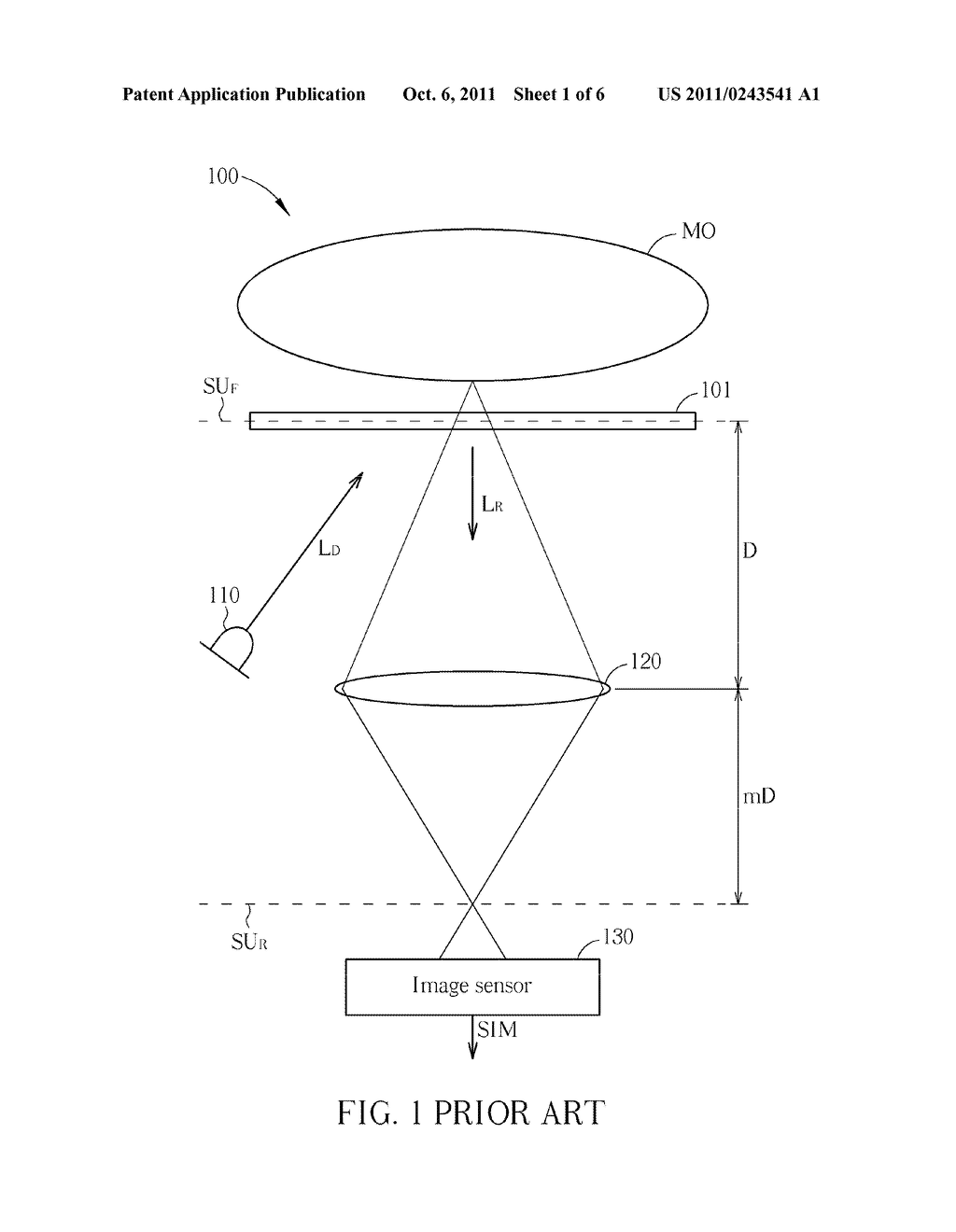 Defocus calibration module for light-sensing system and method thereof - diagram, schematic, and image 02