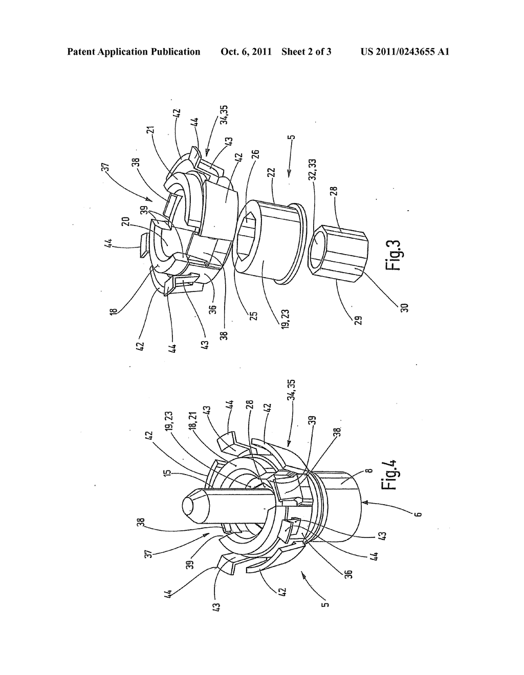 DISTANCE DEVICE AND FASTENING SYSTEM HAVING DISTANCE DEVICE - diagram, schematic, and image 03