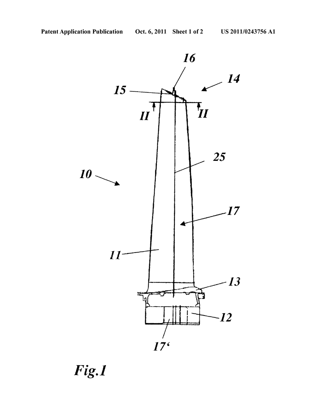 METHOD FOR PRODUCING A BLADE BY CASTING AND BLADE FOR A GAS TURBINE - diagram, schematic, and image 02