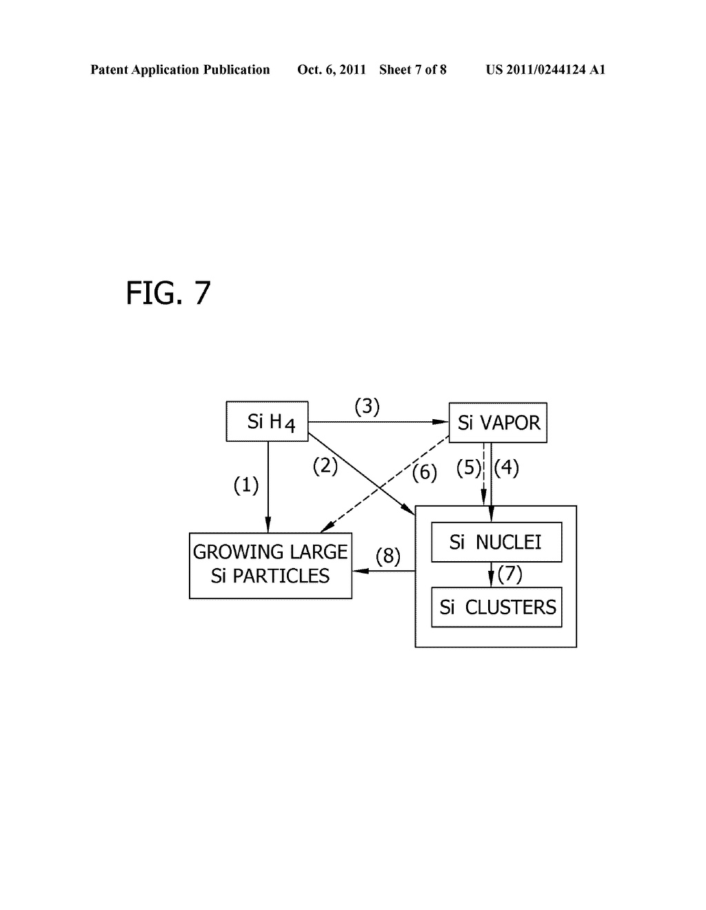 METHODS FOR PRODUCING POLYCRYSTALLINE SILICON THAT REDUCE THE DEPOSITION     OF  SILICON ON REACTOR WALLS - diagram, schematic, and image 08