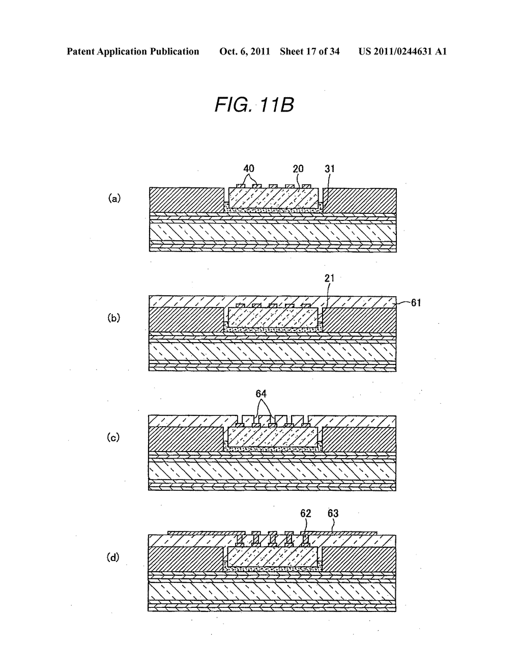 SEMICONDUCTOR DEVICE MANUFACTURING METHOD, SEMICONDUCTOR DEVICE, AND     WIRING BOARD - diagram, schematic, and image 18