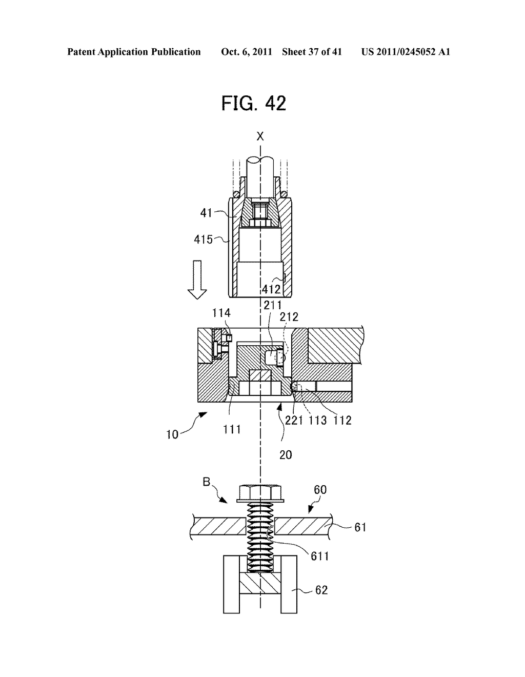 FASTENING DEVICE, METHOD OF LOADING FASTENING MEMBER, AND DEVICE FOR     LOADING FASTENING MEMBER - diagram, schematic, and image 38