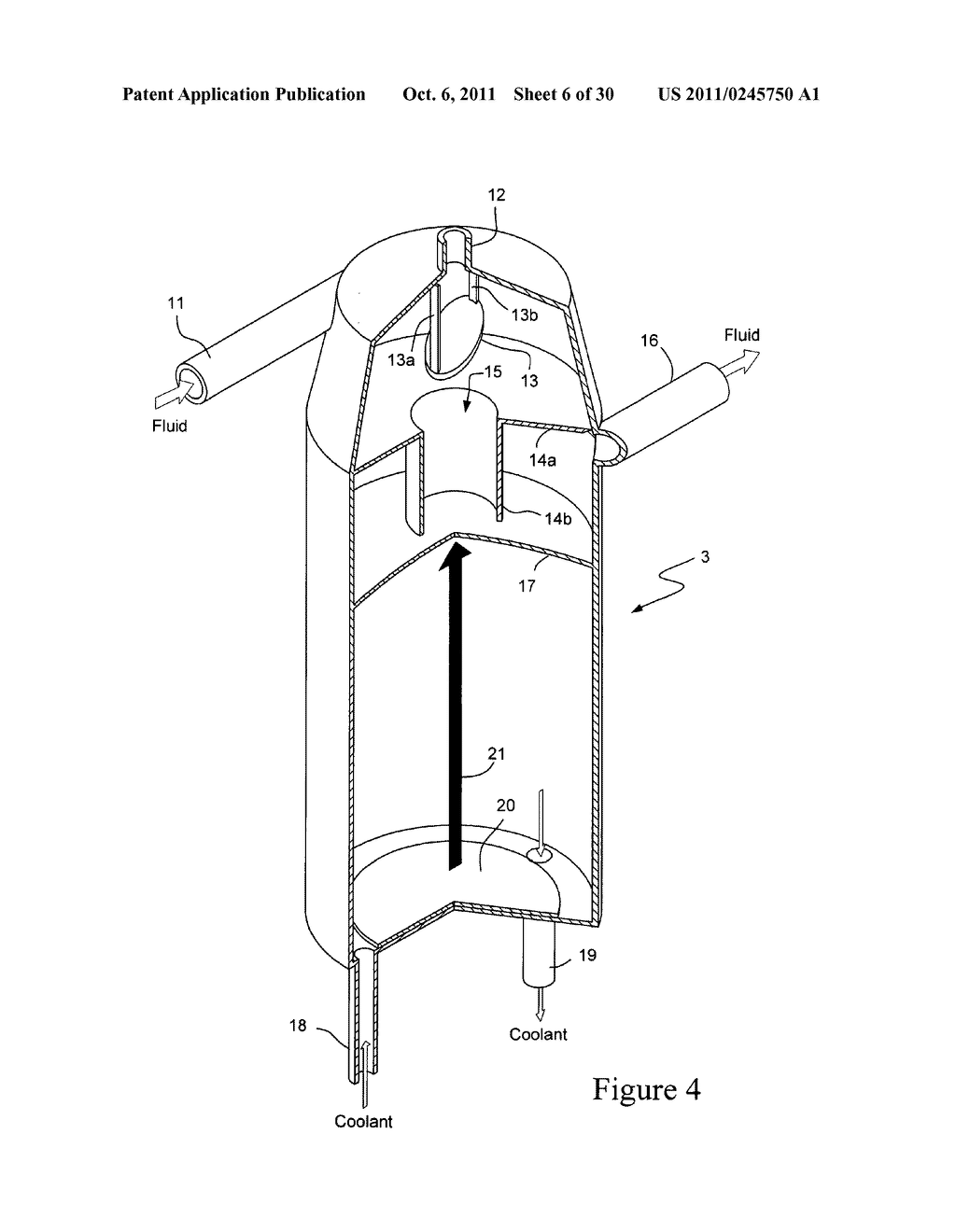 METHOD AND APPARATUS FOR ACOUSTICALLY ENHANCED REMOVAL OF BUBBLES FROM A     FLUID - diagram, schematic, and image 07