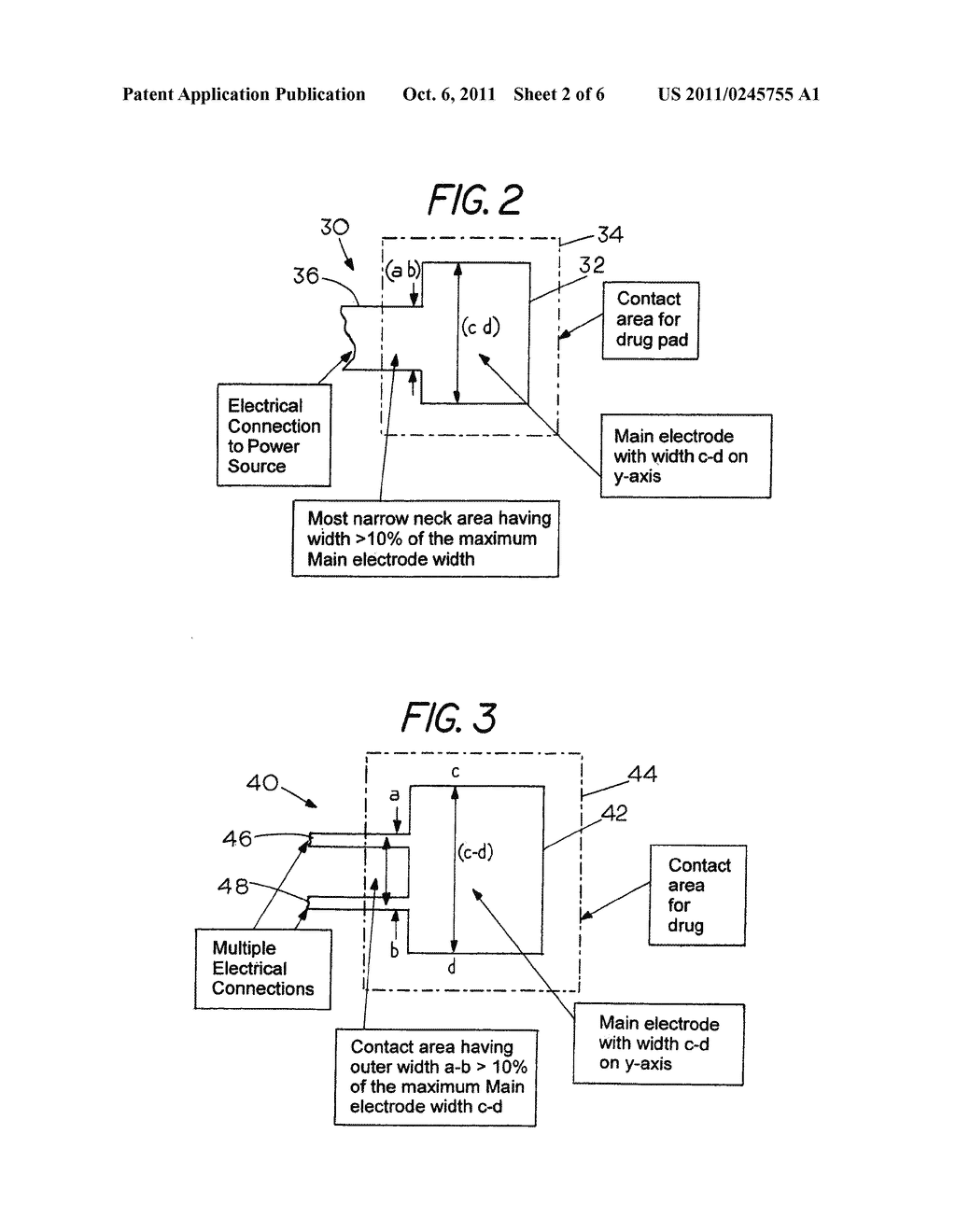 Sacrificial Electrode Design and Delivery Species Suitable for Prolonged     Iontophoresis Application Periods - diagram, schematic, and image 03