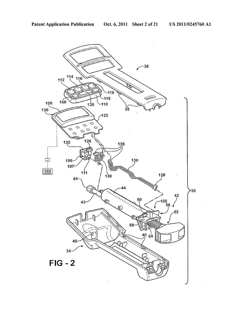 SYSTEM FOR USE DURING DISCOGRAPHY TO WIRELESSLY TRANSMIT DATA FROM     HAND-HELD FLUID DELIVERY DEVICE INSIDE STERILE FIELD TO DEVICE OUTSIDE     STERILE FIELD - diagram, schematic, and image 03