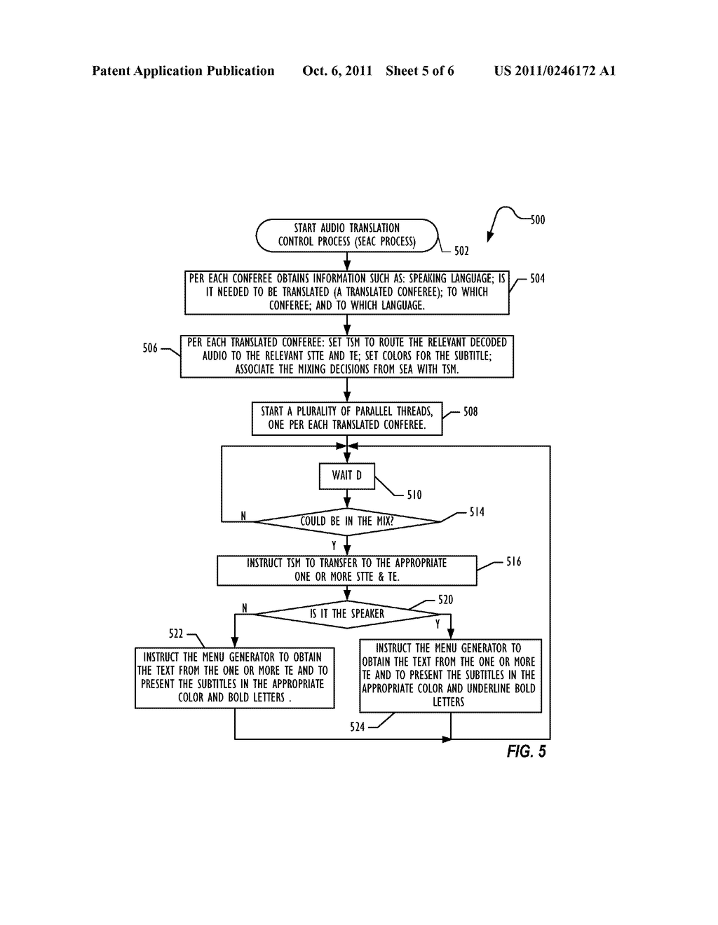 Method and System for Adding Translation in a Videoconference - diagram, schematic, and image 06