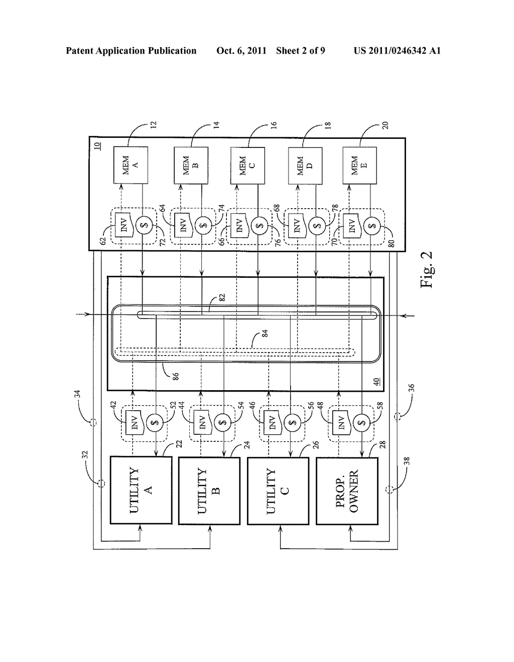 CONSOLIDATED INVOICING AND PAYMENT SYSTEM FOR COMMUNITIES OF MULTIPLE     MEMBERS - diagram, schematic, and image 03