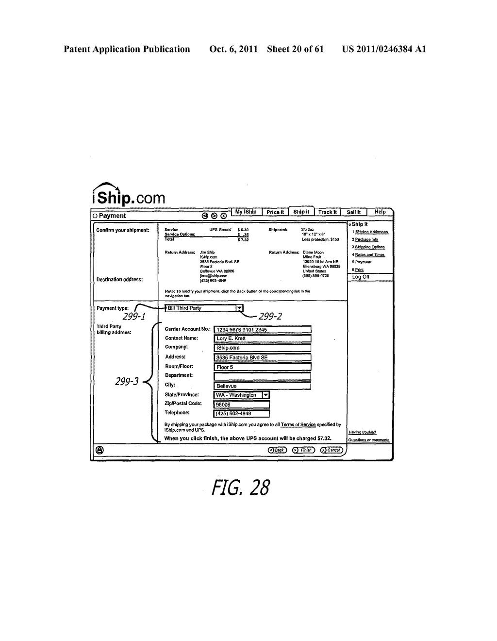 Apparatus, Systems and Methods For Online, Multi-Parcel, Multi-Carrier,     Multi-Service Enterprise Parcel Shipping Management - diagram, schematic, and image 21