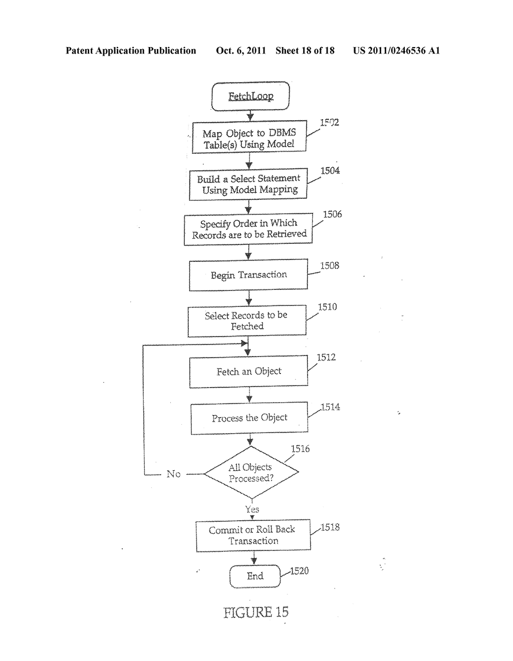 METHOD AND APPARATUS FOR MAPPING OBJECTS TO MULTIPLE TABLES OF A DATABASE - diagram, schematic, and image 19
