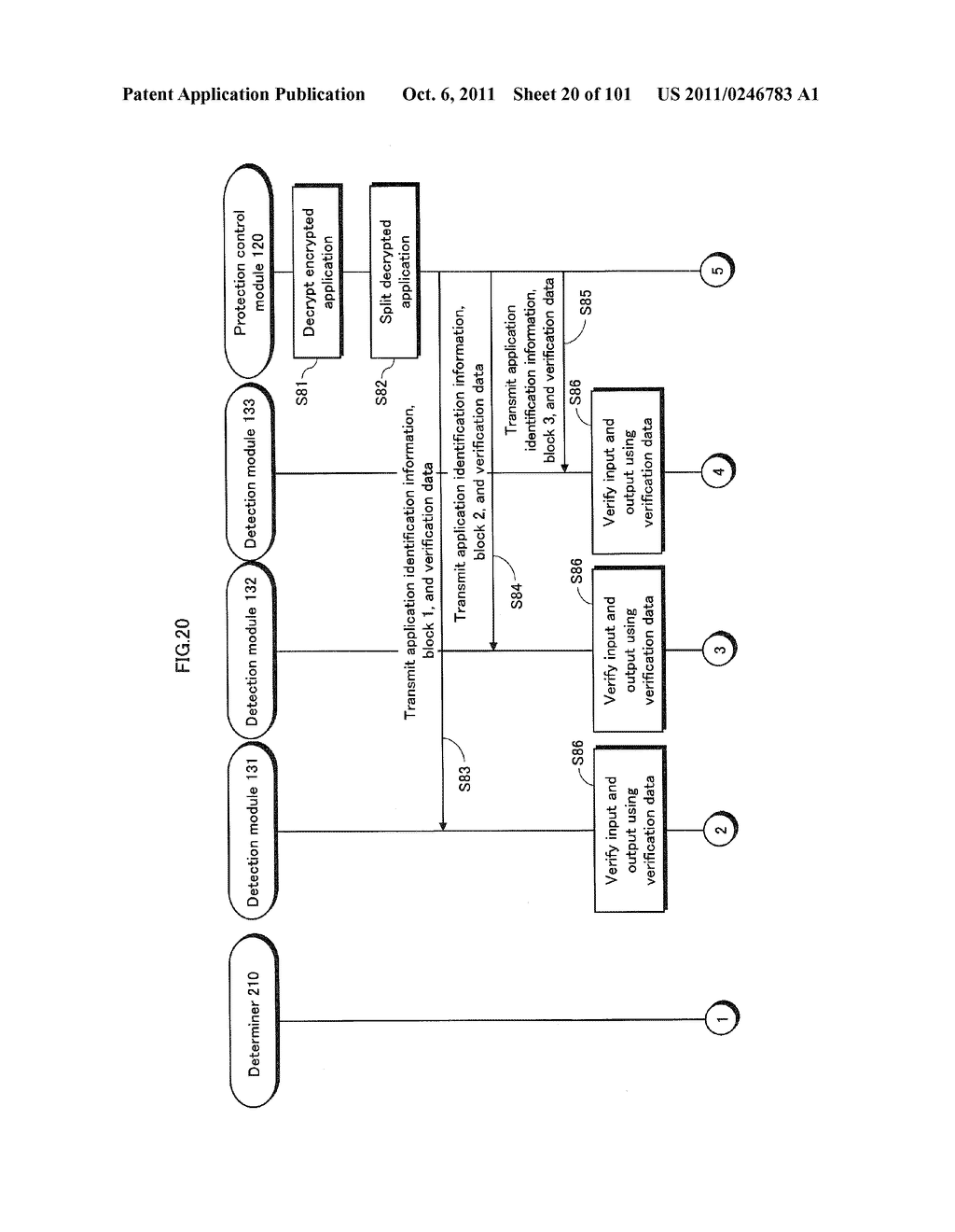 INFORMATION PROCESSING DEVICE, MANAGEMENT DEVICE, ILLEGAL MODULE DETECTION     SYSTEM, ILLEGAL MODULE DETECTION METHOD, RECORDING MEDIUM ON WHICH     ILLEGAL MODULE DETECTION PROGRAM IS RECORDED, MANAGEMENT METHOD,     RECORDING MEDIUM AND INTEGRATED CIRCUIT ON WHICH MANAGEMENT METHOD IS     RECORDED - diagram, schematic, and image 21