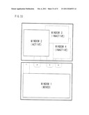 Information processing apparatus, information processing program, storage     medium storing an information processing program and window controlling     method diagram and image