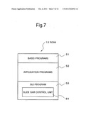 SLIDE BAR DISPLAY CONTROL DEVICE AND SLIDE BAR DISPLAY CONTROL METHOD diagram and image