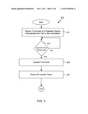 Apparatus and Method for Interacting with Embedded Objects in Mail     Application diagram and image