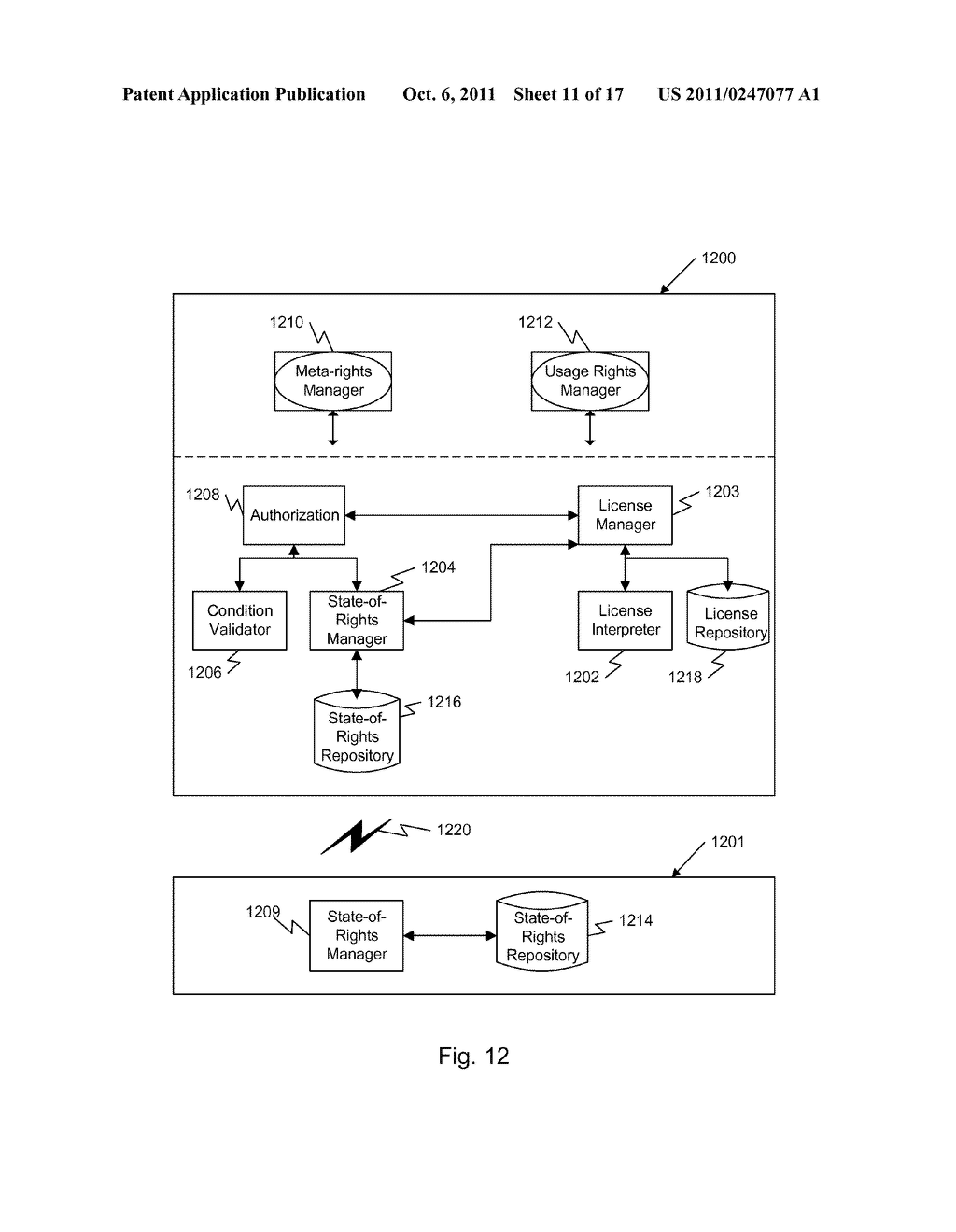 System and Method for Rights Offering and Granting Using Shared State     Variables - diagram, schematic, and image 12