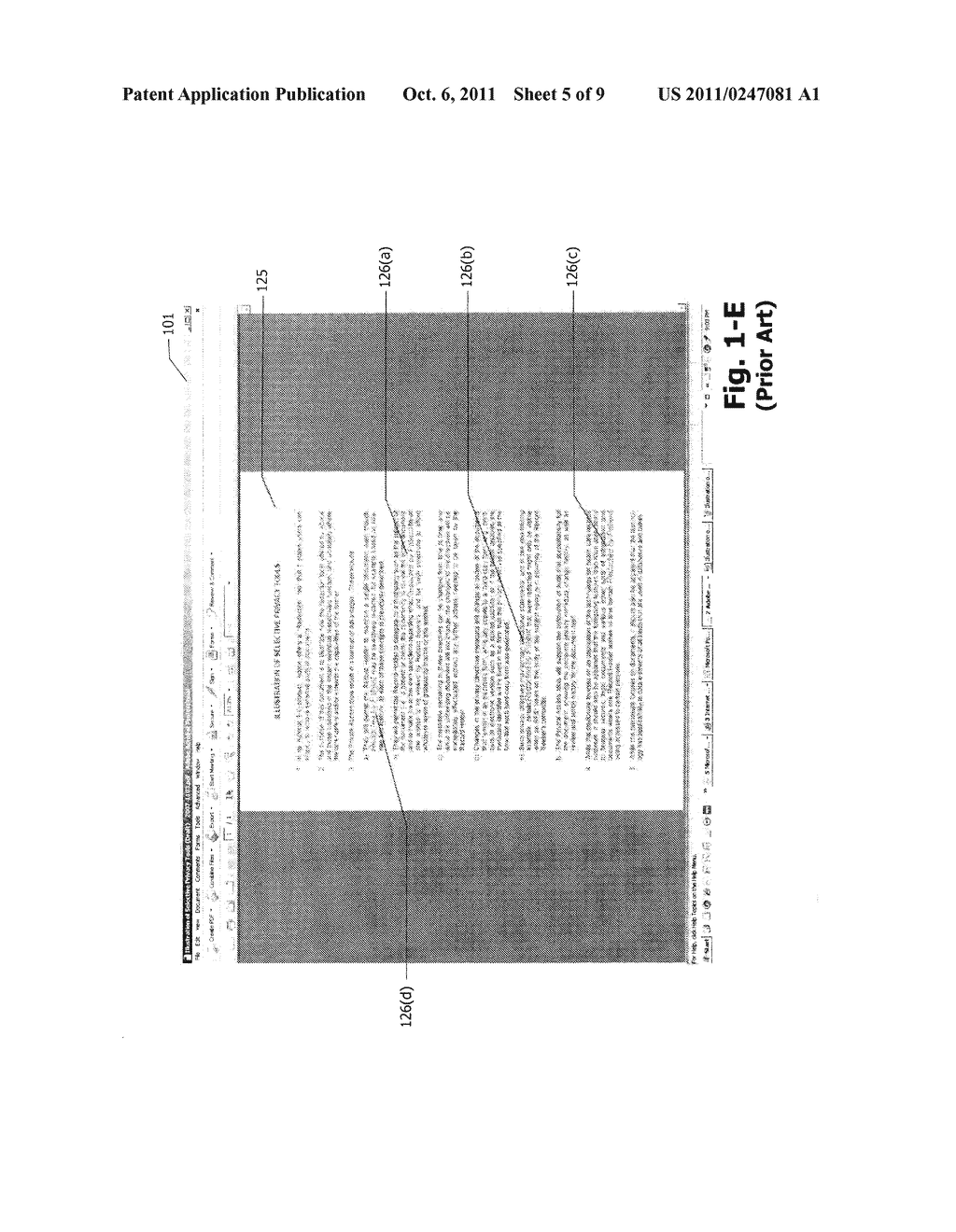 SYSTEM AND METHOD FOR SELECTIVELY REDACTING INFORMATION IN ELECTRONIC     DOCUMENTS - diagram, schematic, and image 06