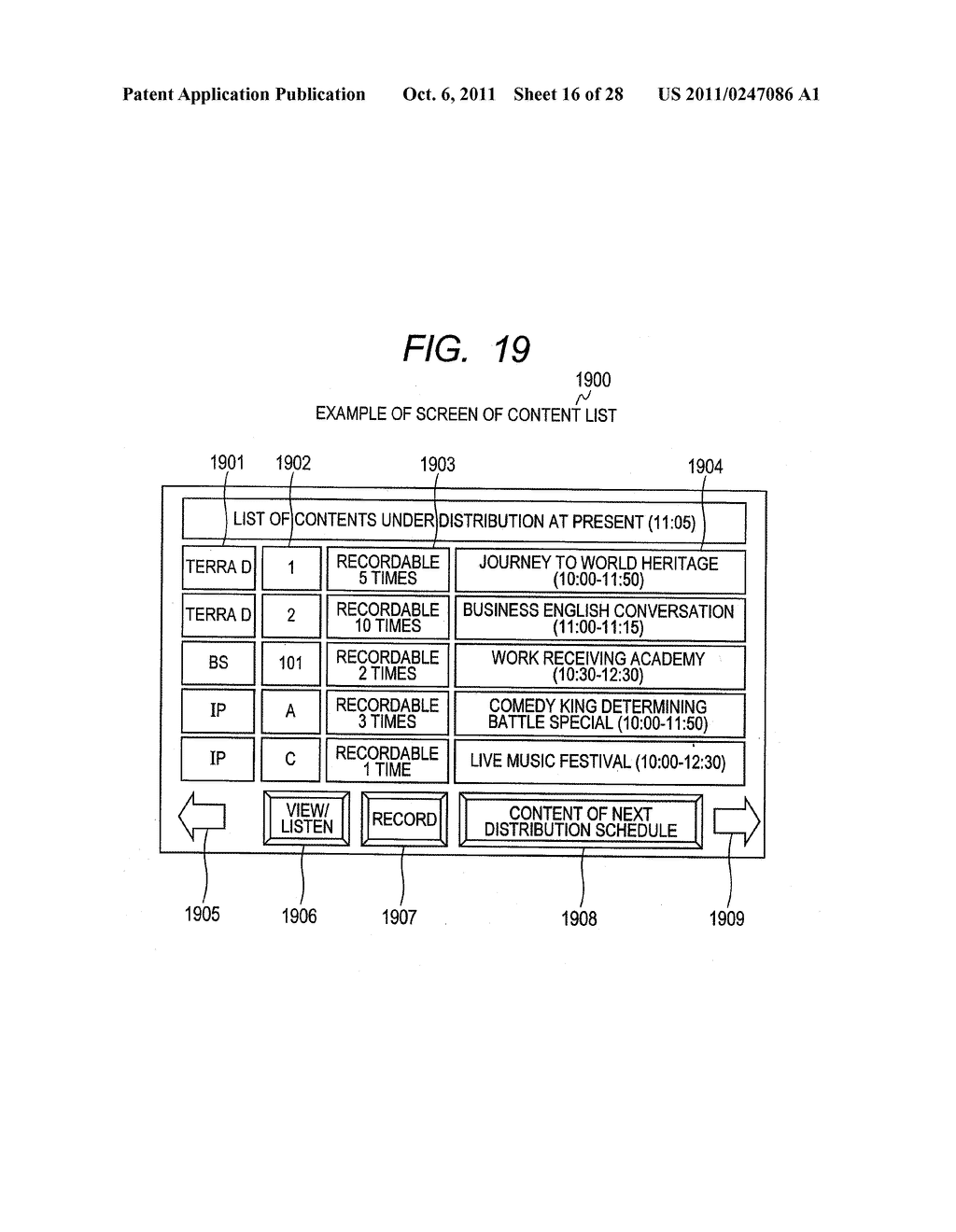 CONTENT TRANSMITTING METHOD, CONTENT TRANSMITTING APPARATUS, AND CONTENT     RECEIVING APPARATUS - diagram, schematic, and image 17