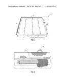 Mat for reducing the disturbance of particulate matter and liquids by wind diagram and image