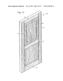 DOOR SKIN, METHOD OF MANUFACTURING A DOOR PRODUCED THEREWITH, AND DOOR     PRODUCED THEREFROM diagram and image