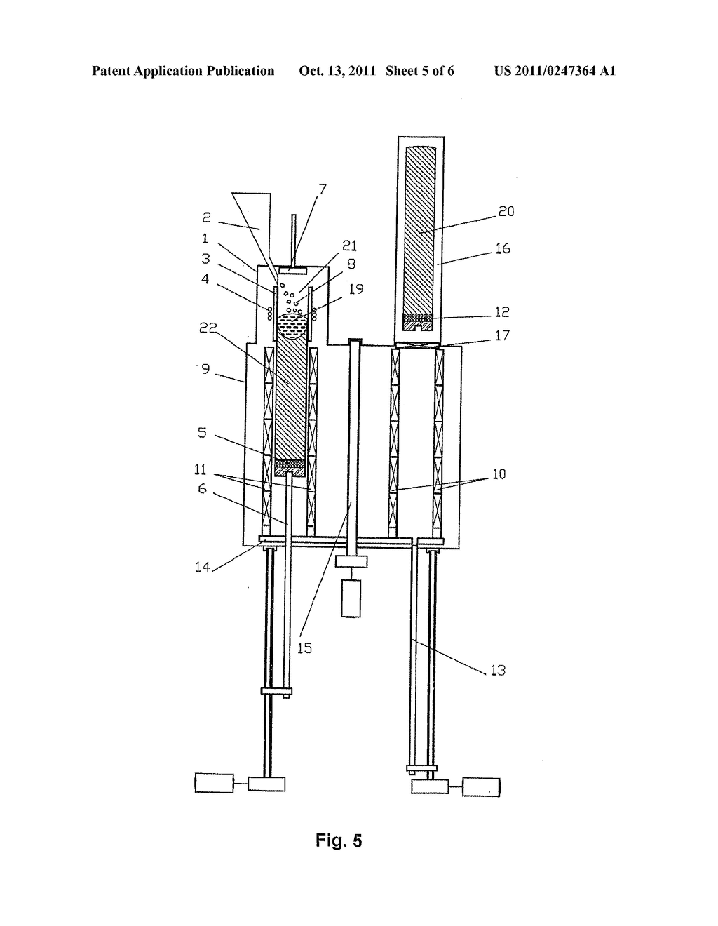 PROCESS FOR PRODUCING MULTICRYSTALLINE SILICON INGOTS BY THE INDUCTION     METHOD AND APPARATUS FOR CARRYING OUT THE SAME - diagram, schematic, and image 06