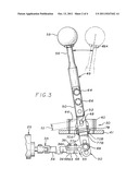 Gear selection device for a vehicle transmission diagram and image