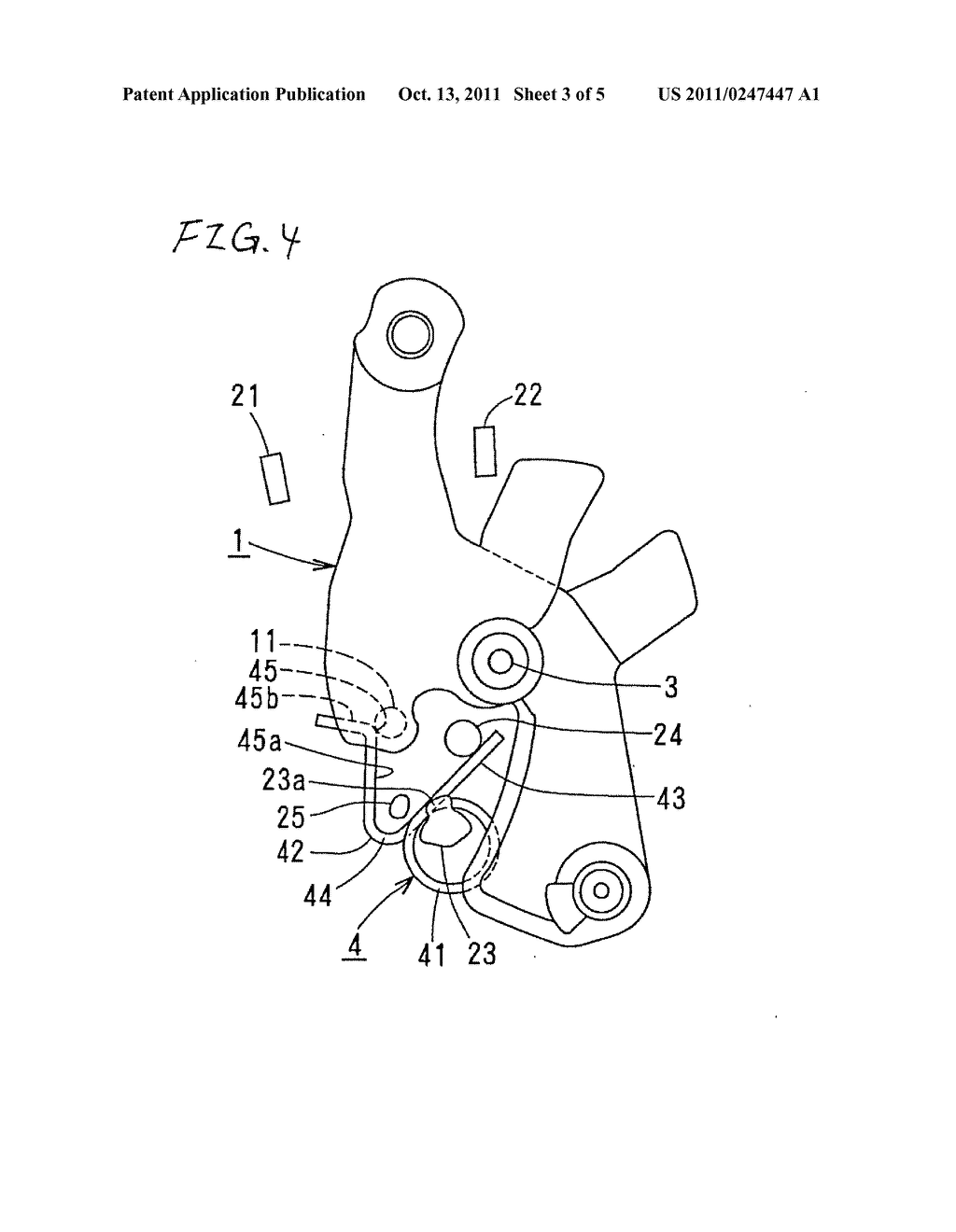 ROTATING LEVER POSITION HOLDING APPARATUS - diagram, schematic, and image 04