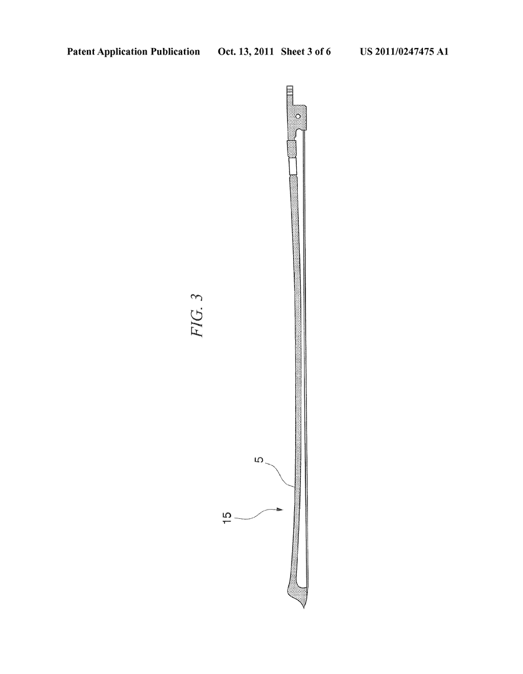 STICK OF STRING INSTRUMENT BOW, STRING INSTRUMENT BOW AND METHODS OF     MANUFACTURING STICK OF STRING INSTRUMENT BOW - diagram, schematic, and image 04