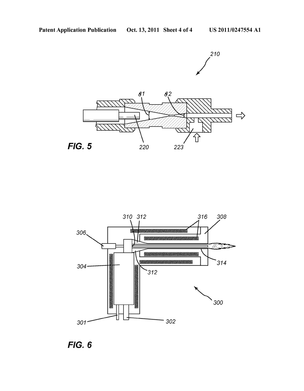 SYSTEM AND APPARATUS FOR PREPPING A SURFACE USING A COATING PARTICLE     ENTRAINED IN A CONTINUOUS OR PULSED WATERJET OR AIRJET - diagram, schematic, and image 05