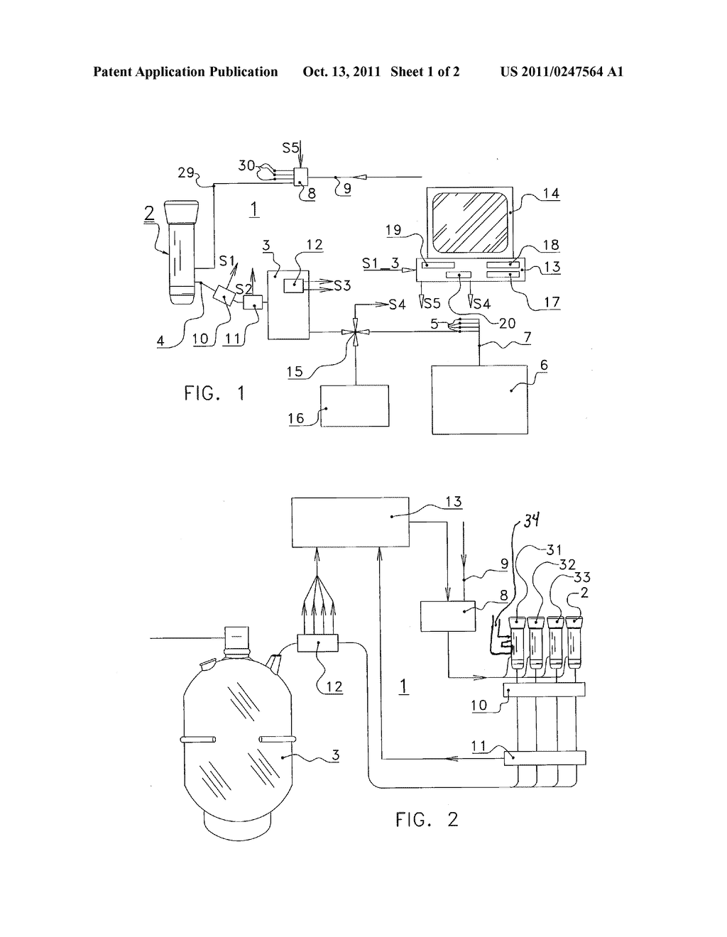 METHOD OF AND DEVICE FOR MILKING A DAIRY ANIMAL - diagram, schematic, and image 02