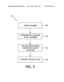 MASK AND METHOD FOR DELIVERING A THERAPEUTIC BREATHABLE SUBSTANCE diagram and image