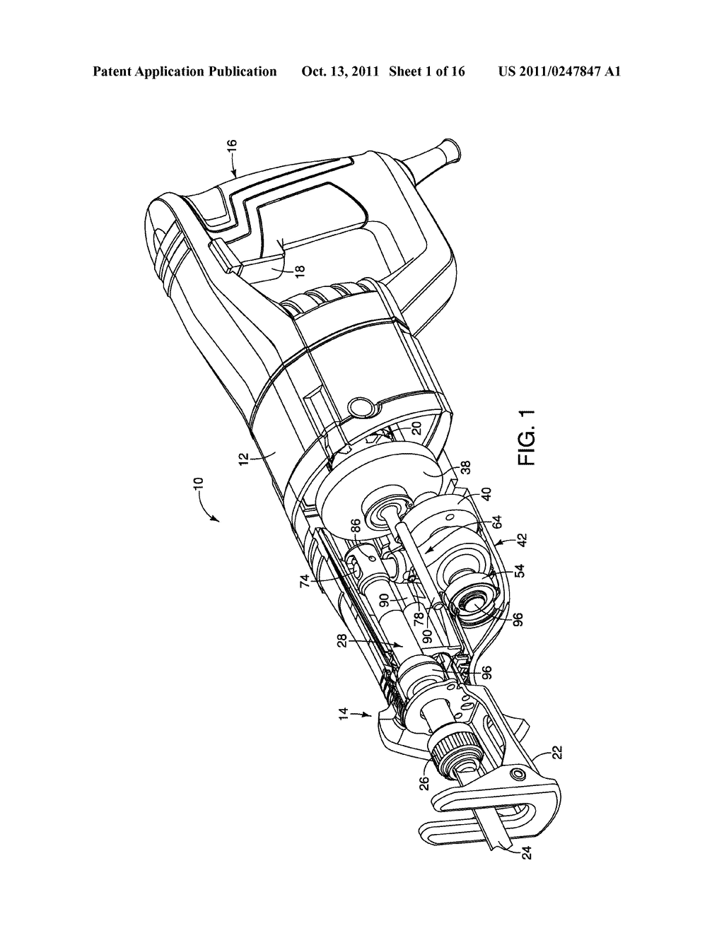 DRIVE MECHANISM FOR A RECIPROCATING TOOL - diagram, schematic, and image 02