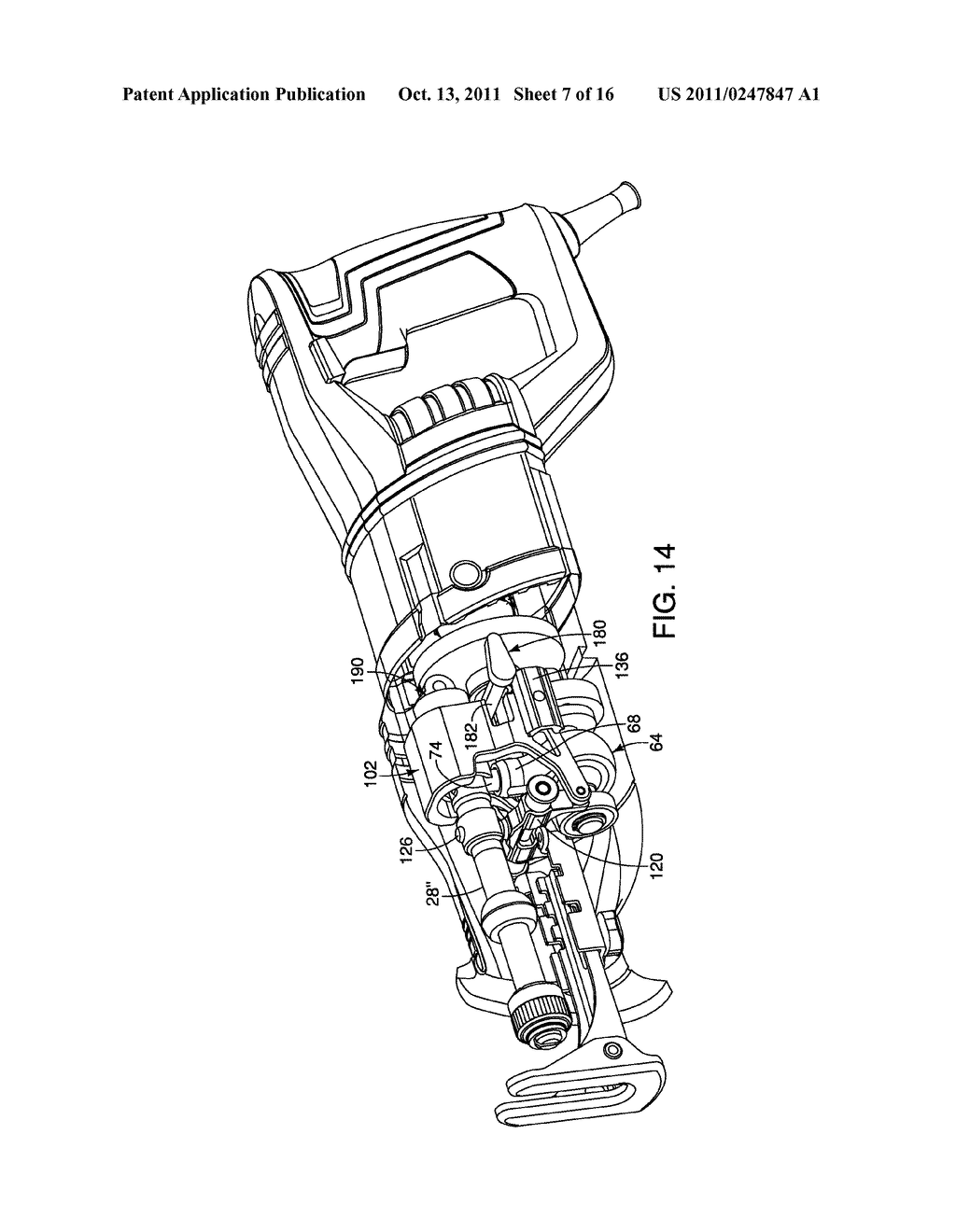 DRIVE MECHANISM FOR A RECIPROCATING TOOL - diagram, schematic, and image 08