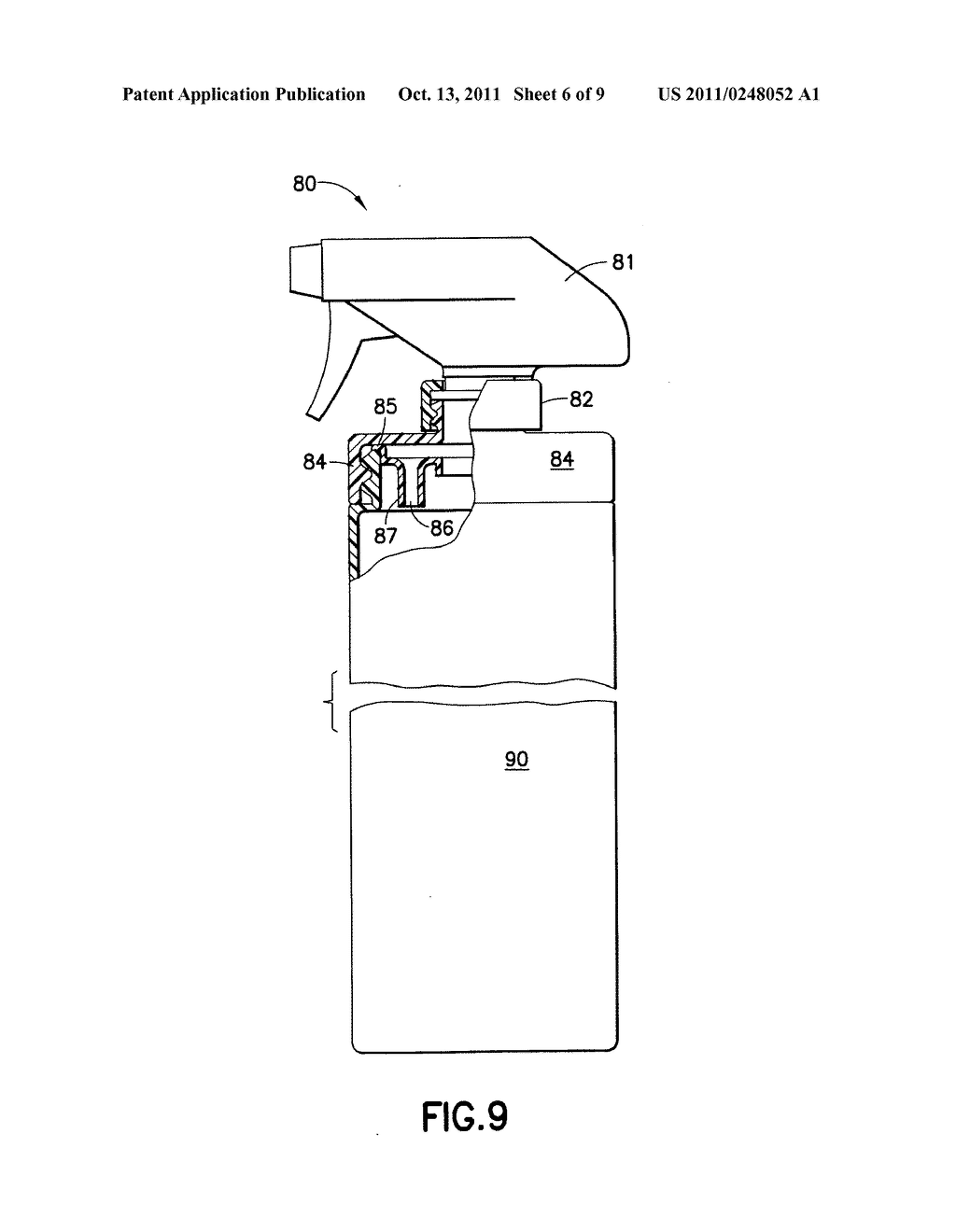 Recharge insert for cleaning, sanitizing or disinfectant fluid spray     system - diagram, schematic, and image 07