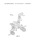 Power Folding Stroller Having Manual Override System diagram and image