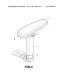 Chair Armrest Assembly Having Adjustable Height diagram and image