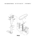 Chair Armrest Assembly Having Adjustable Height diagram and image