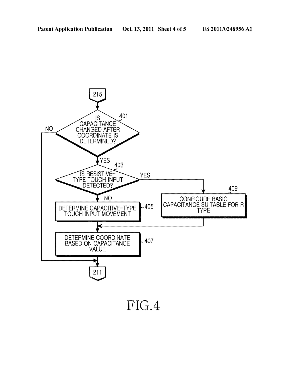 METHOD AND APPARATUS FOR TOUCH INPUT IN PORTABLE TERMINAL - diagram, schematic, and image 05