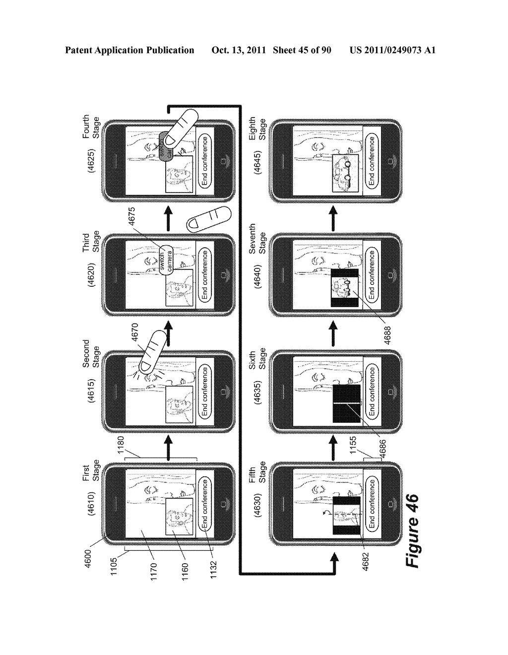 Establishing a Video Conference During a Phone Call - diagram, schematic, and image 46