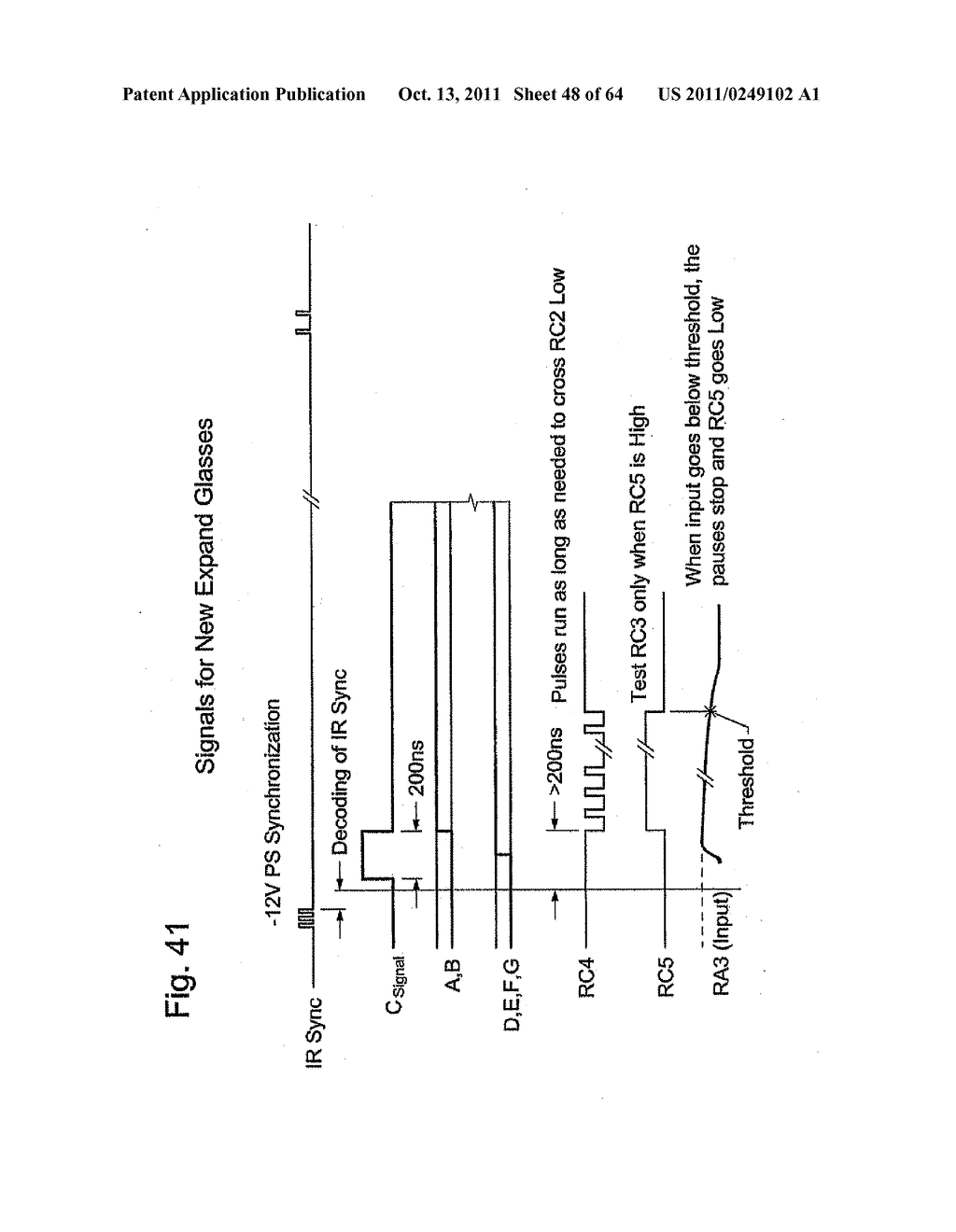 FREE WHEELING MODE OF OPERATION FOR 3D GLASSES - diagram, schematic, and image 49