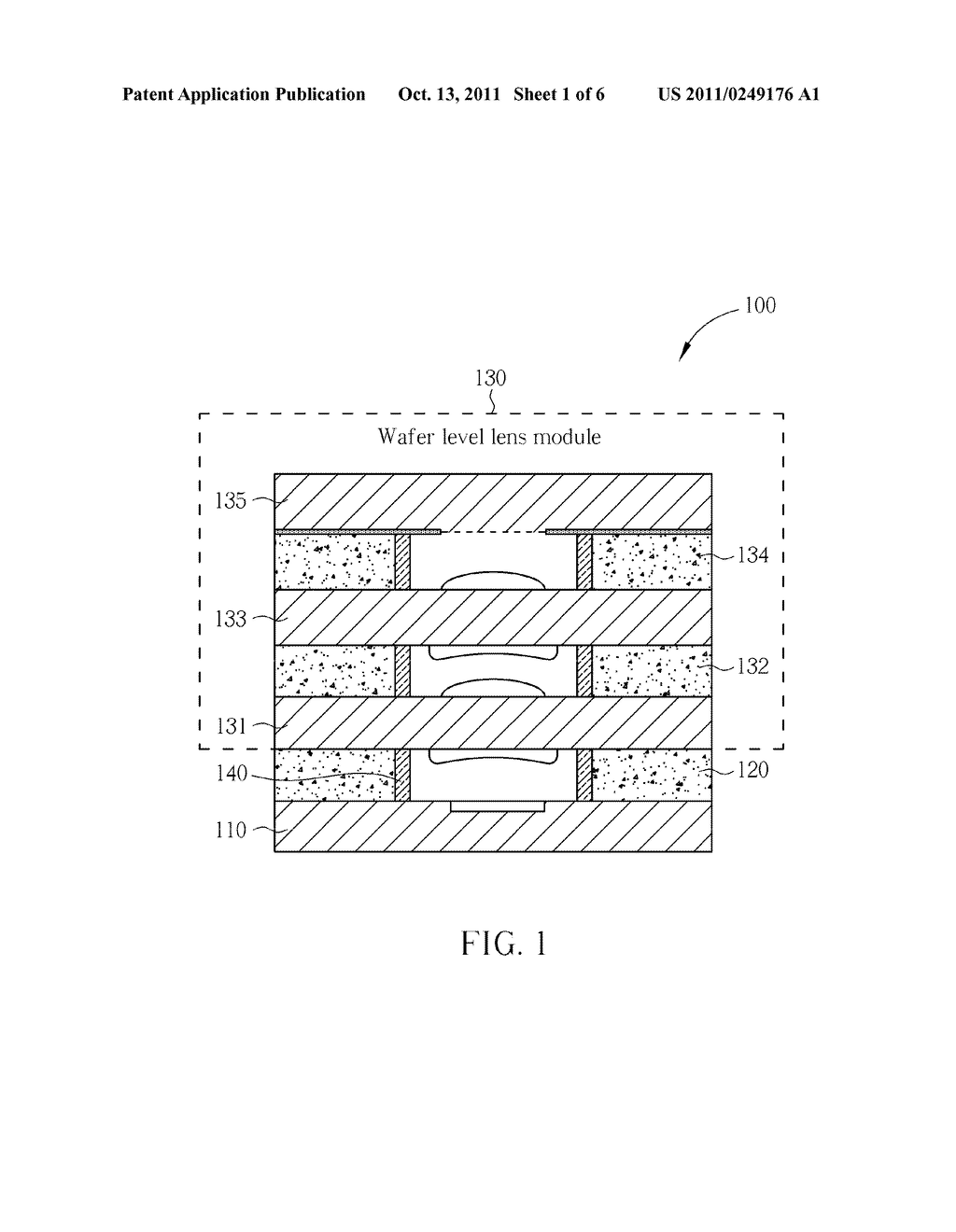 WAFER LEVEL LENS MODULE AND RELATED METHOD FOR FORMING THE SAME - diagram, schematic, and image 02