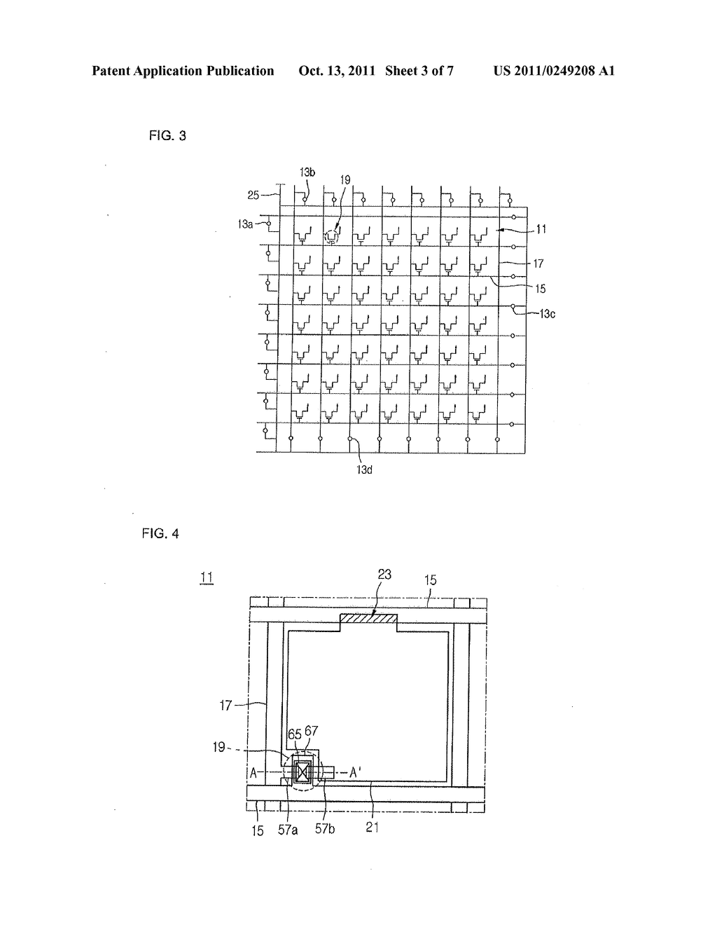 METHOD OF MANUFACTURING A LIQUID CRYSTAL DISPLAY HAVING TOP GATE THIN FILM     TRANSISTORS WHEREIN EACH GATE ELECTRODE CONTACTS AN AUXILLIARY ELECTRODE - diagram, schematic, and image 04