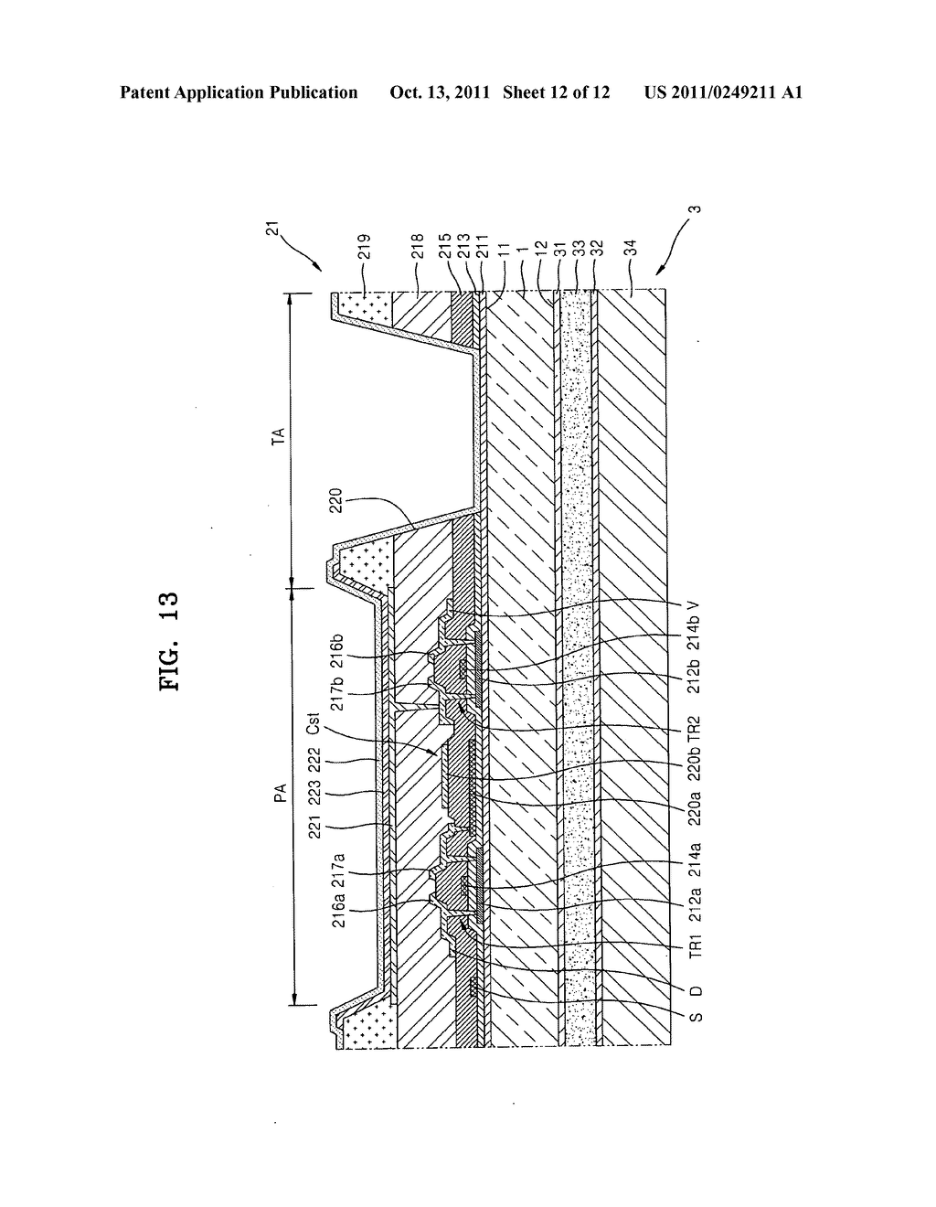 Organic light emitting display device - diagram, schematic, and image 13